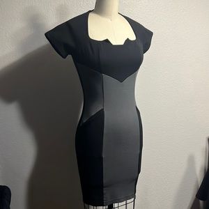 Batman style nerdy chic pencil dress XS